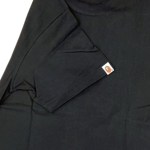 BAPE Logo Check College T-shirt Black Blue | A Bathing Ape - Picture 6 of 6